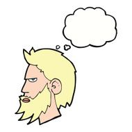 cartoon man with beard thought bubble N7