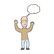 cartoon angry dad with thought bubble N8