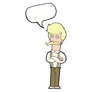 cartoon man with mustache thought bubble N70