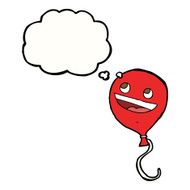 cartoon balloon with thought bubble