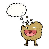 cookie cartoon character with thought bubble N9