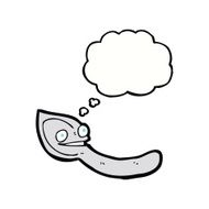 cartoon spoon with thought bubble N9