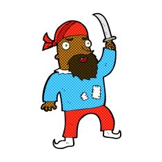 comic cartoon pirate N2