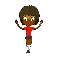 comic cartoon pretty girl N18
