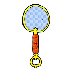 comic cartoon looking glass N2