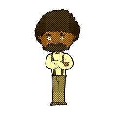 comic cartoon old man N3