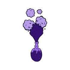 comic cartoon exploding chemicals