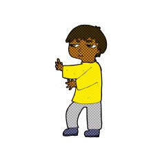comic cartoon man gesturing N4