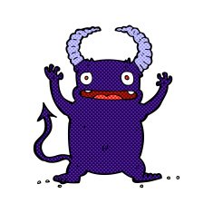 comic cartoon little devil N3