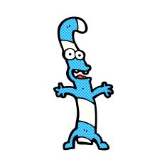 comic cartoon candy cane N2