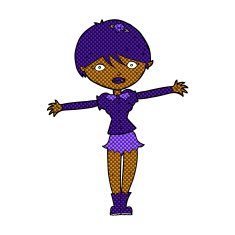 comic cartoon vampire girl N33