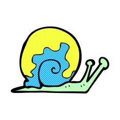 comic cartoon snail N8
