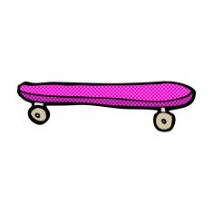 comic cartoon skateboard N8