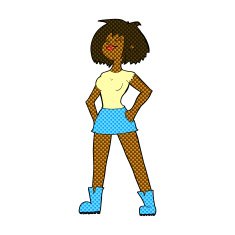 comic cartoon capable woman N2