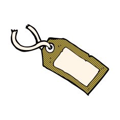 comic cartoon luggage tag N5