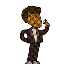 comic cartoon cool guy snapping fingers N2