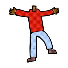 comic cartoon male gesturing body (mix and match cartoons N3