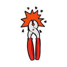 comic cartoon pliers N4
