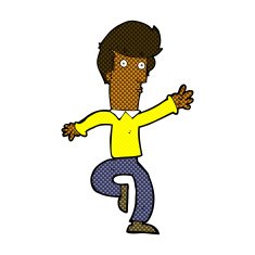 comic cartoon rushing man N2