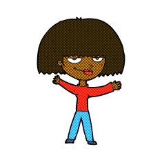 comic cartoon smug woman N4