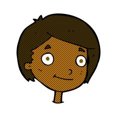 comic cartoon happy boy N30