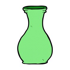 comic cartoon vase N3