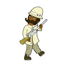comic cartoon big game hunter N2