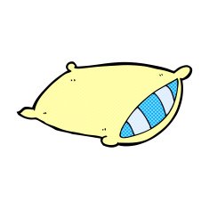 comic cartoon pillow