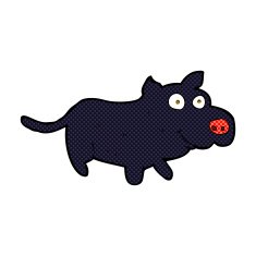 comic cartoon happy little dog N2