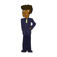 comic cartoon upperclass man N2