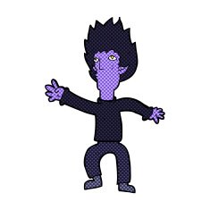 comic cartoon vampire N17