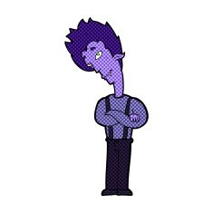 comic cartoon vampire N19