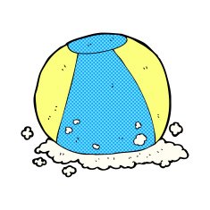 comic cartoon beach ball N2