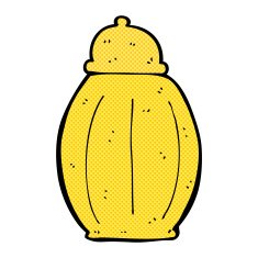 comic cartoon old jar N2