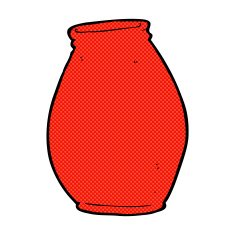 comic cartoon vase N4