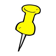 comic cartoon drawing pin N2