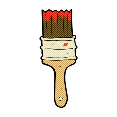 comic cartoon paint brush N3