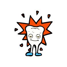 comic cartoon happy tooth N8