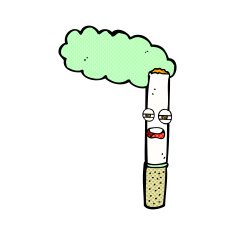 comic cartoon happy cigarette N2