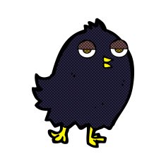 funny comic cartoon bird N24