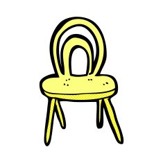 comic cartoon chair N4