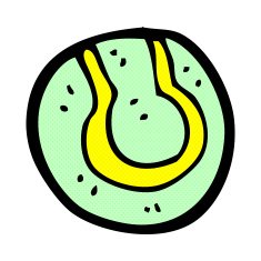 comic cartoon tennis ball N4