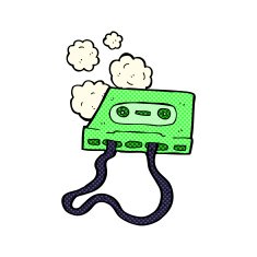 comic cartoon cassette tape N6