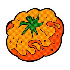 comic cartoon tomato N20