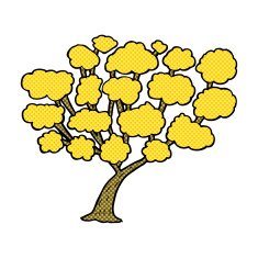 comic cartoon tree N6