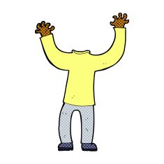 comic cartoon headless body N2