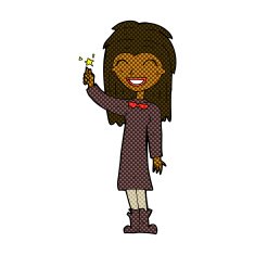 comic cartoon friendly witch girl N2