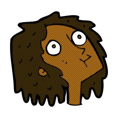 comic cartoon staring woman N7