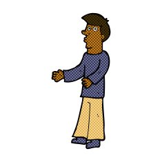 comic cartoon curious man N10