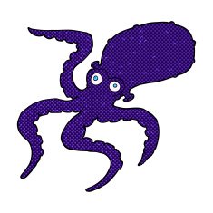 comic cartoon octopus N5